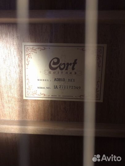 Акустическая гитара Cort+зимний чехол