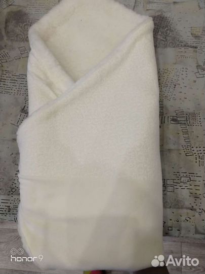 Одеяло на овчине для выписки