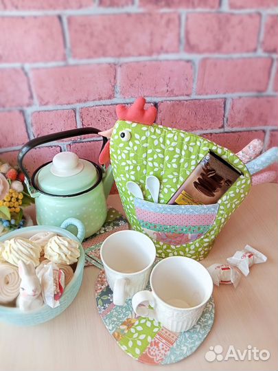 Кухонный набор грелка на чайник+прихватки