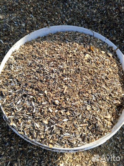 Зерновые отходы гороха+рапса, гречневые, семечки