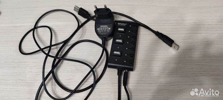 USB Hub Ginzzu GR-487UAB