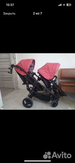 Коляска для двойни