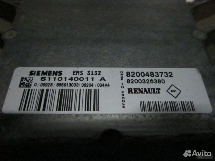Блок управления двигателем Renault Logan