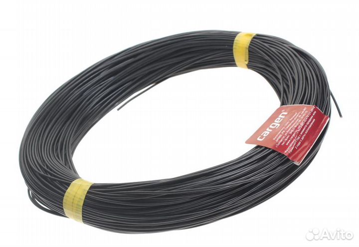 Провод монтажный пвам 100м (сечение 1.0 кв.мм) чер