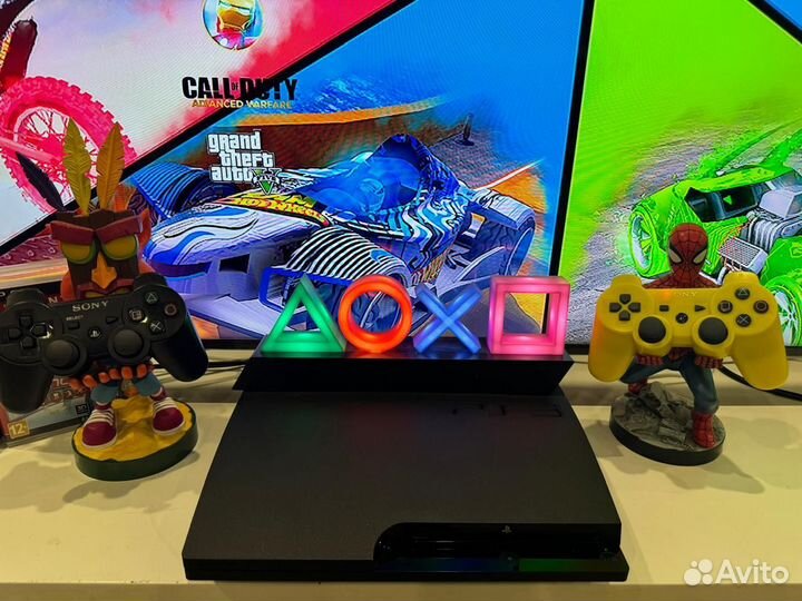 Sony ps3 slim+2000игр+прошита