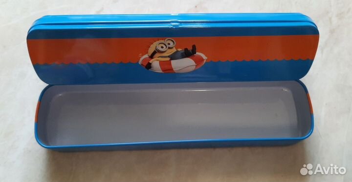 Пенал школьный металлический двойной