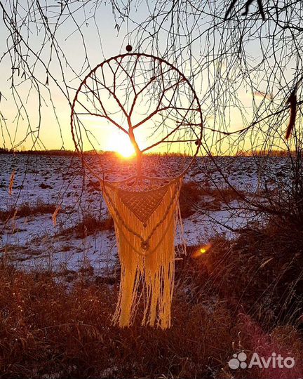 Ловец снов, панно макраме