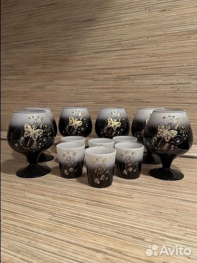 Хрустальный набор (бокалы+рюмки)