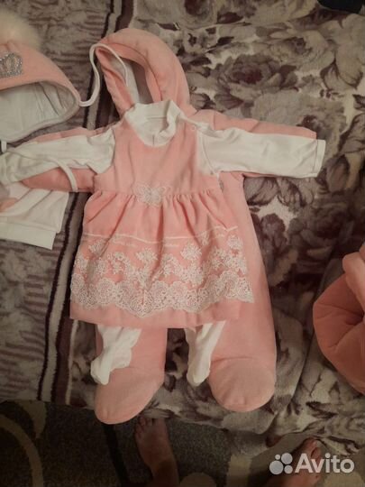 Конверт на выписку зимний для девочки