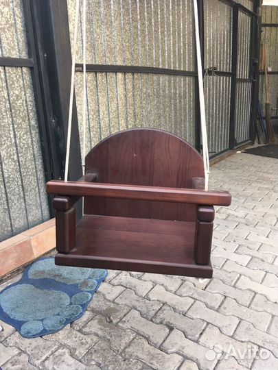 Детские качели из массива дуба