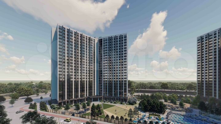 2-к. квартира, 66,1 м², 12/25 эт.