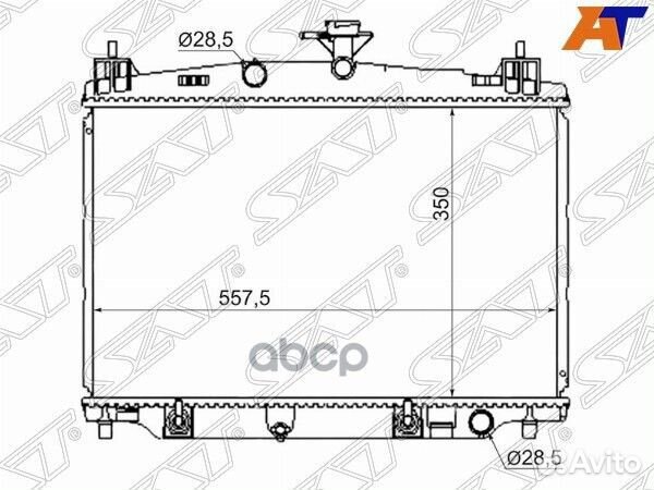 Радиатор Mazda Demio 07-14 / Mazda2 07-15 MZ001