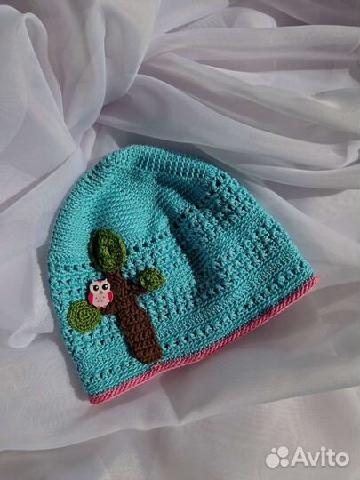 Ажурная шапочка для девочки