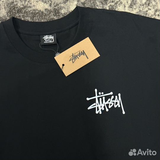 Футболка Stussy angel ангел черная