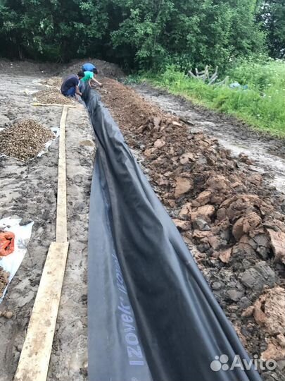 Установка дренажа на дачном участке под ключ