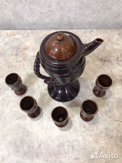 Графин с рюмками керамика