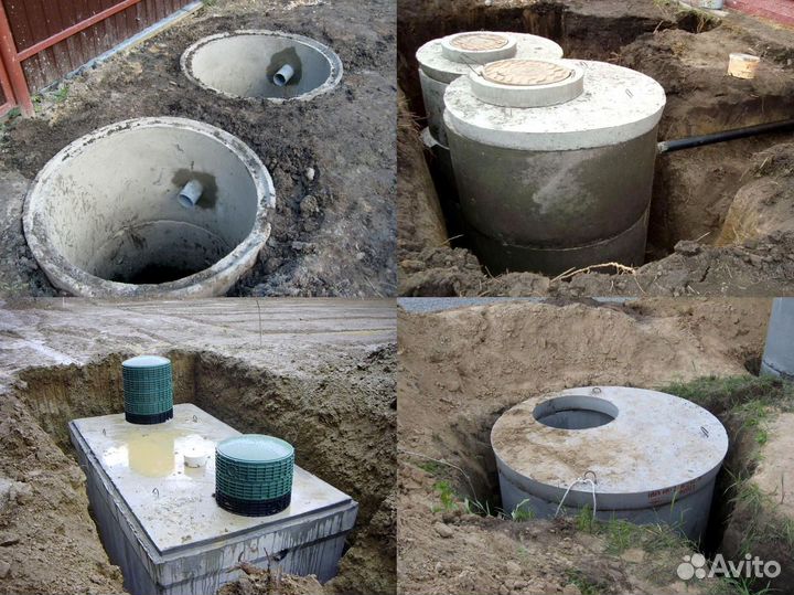 Септики, выгребные ямы, канализация