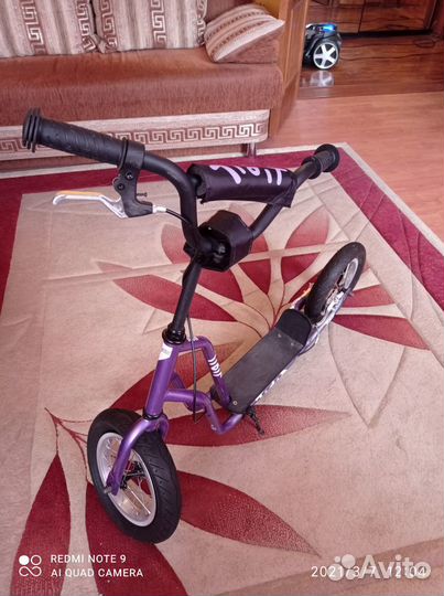 Самокат двухколесный городской, большие колеса