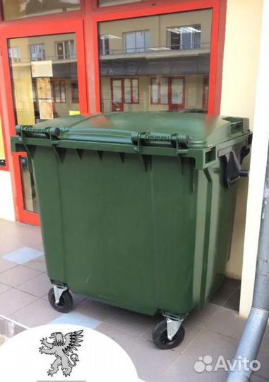 Мусорный контейнер 1100 л (1 куб) пластиковый