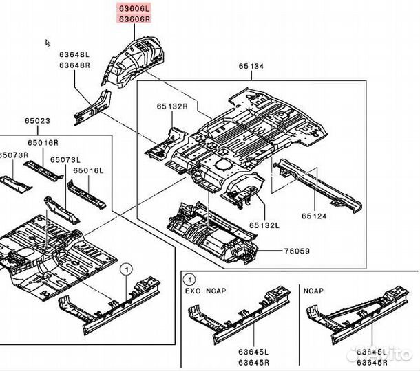 Колесная арка Mitsubishi Pajero Sport 3