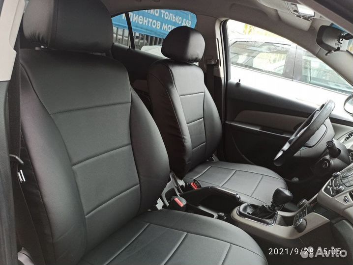 Авточехлы из экокожи для Renault Logan 1