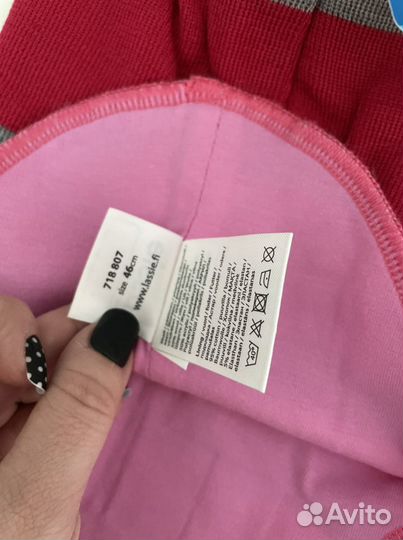 Шапка-шлем Lassie 46 р (розовый)