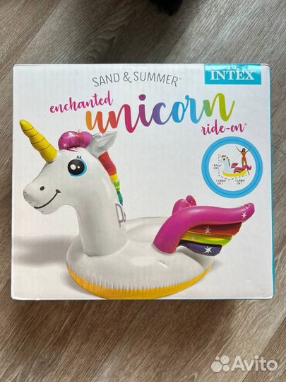 Надувной матрас, плот Единорог новый