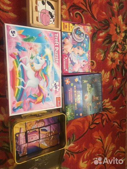 Продам пазлы и деревянные мозайки