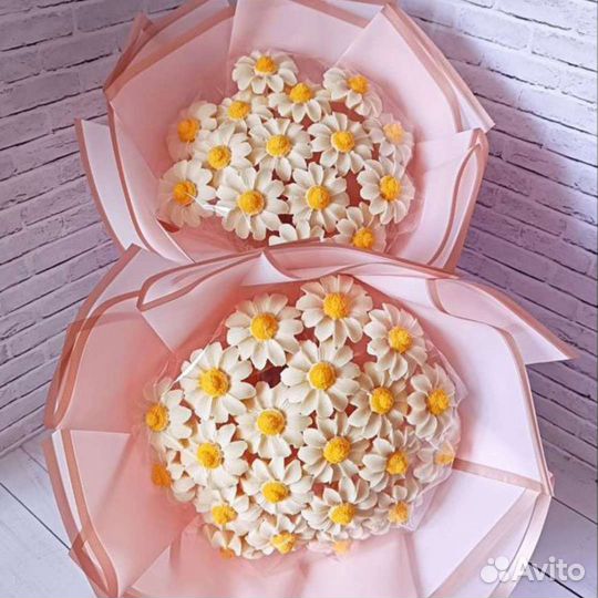 Букеты из ромашек шоколадный