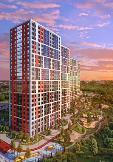 1-к. квартира, 40 м², 3/25 эт.