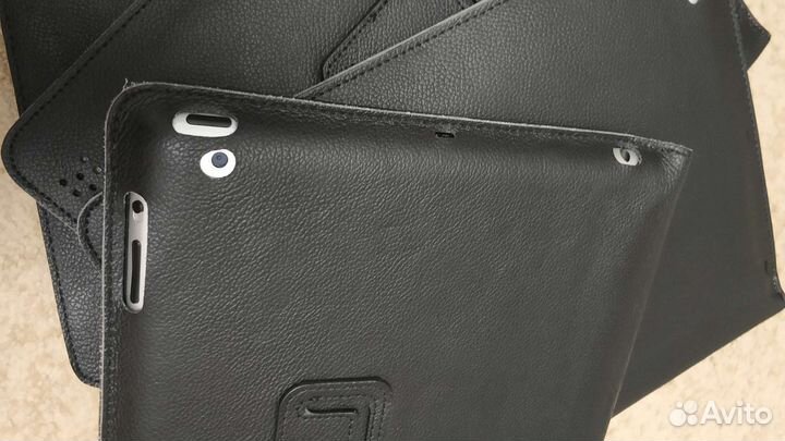 Чехол для iPad 2/3/4 черный кожа