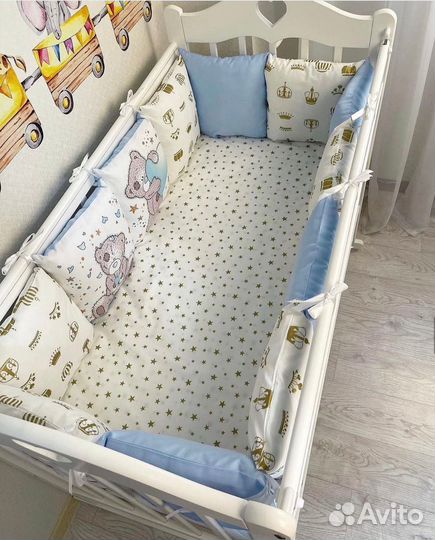 Бортики в кроватку premium