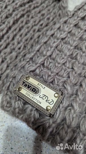 Комплект шапка и снуд женский