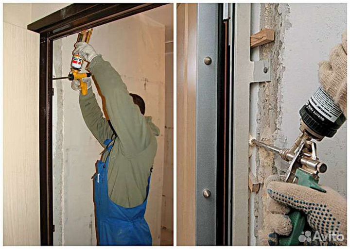 Установка входных(металлических) дверей