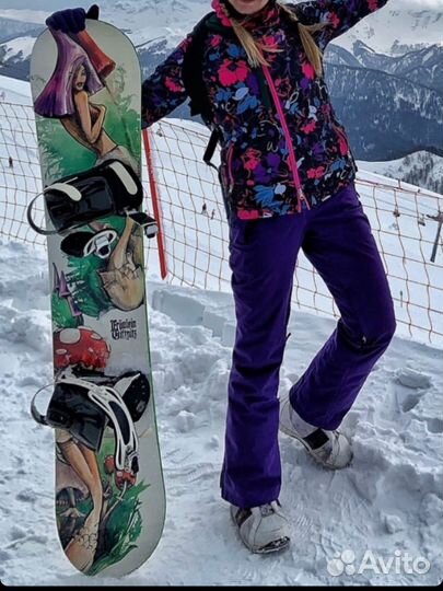Комплект сноуборд женский крепления ботинки