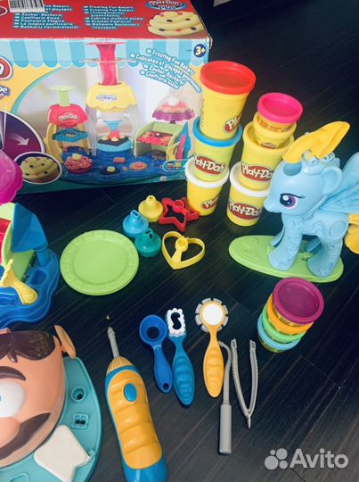 Play doh мистер зубастик, фабрика мороженного