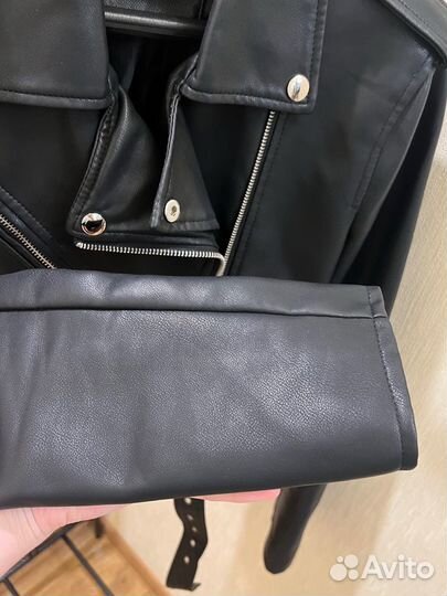 Косуха куртка кожаная zara 40 42 44 S размер