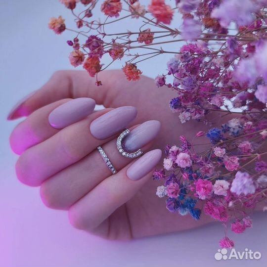 Маникюр с покрытием, наращивание