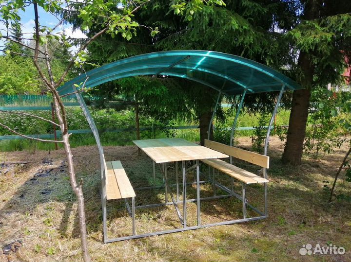 Беседки из поликарбоната оцинкованные