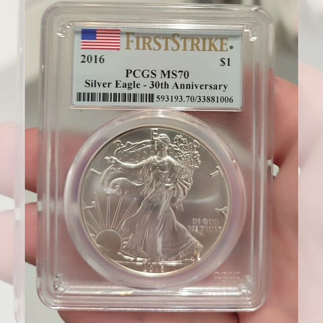1 доллар США 2016 г pcgs MS70 Шагающая свобода