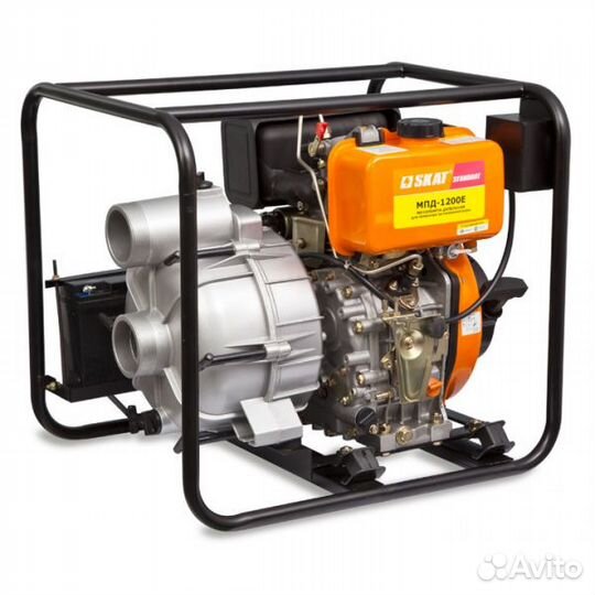 Дизельная мотопомпа Скат Mпд 1200Е+