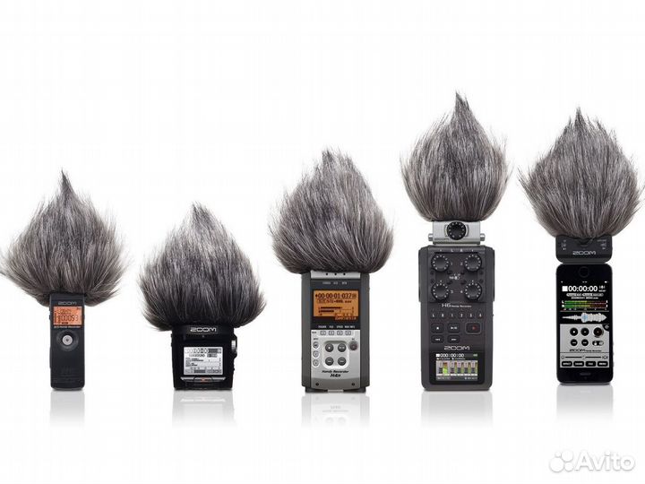 Ветрозащита мех на микрофоны и рекордеры