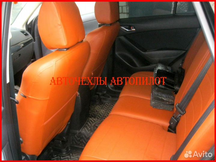 Чехлы Автопилот Mazda CX-5 1 из экокожи коричневые