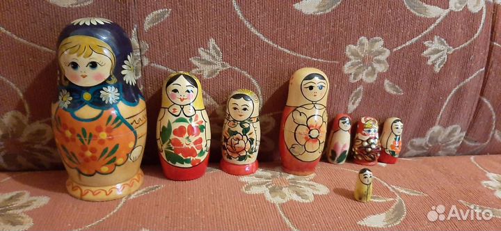 Матрешка деревянная СССР