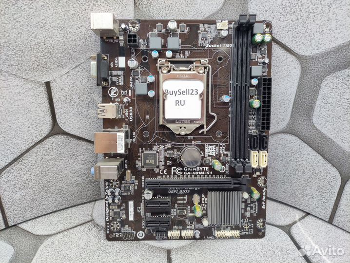 Материнская плата LGA 1150 H81 gigabyte GA-H81M-S1