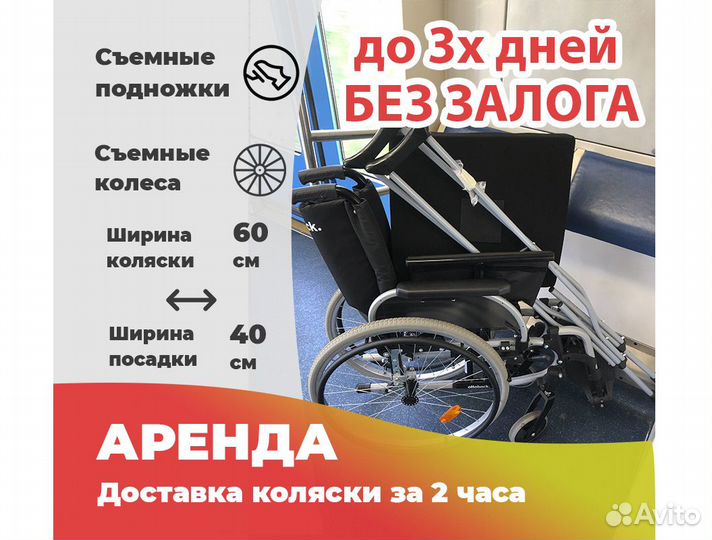 Инвалидная коляска в аренду