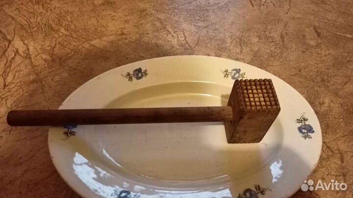 Молоток деревянный пищевой СССР, для разделки мяса