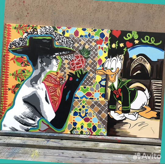 Модная картина подарок девушке на день рождения