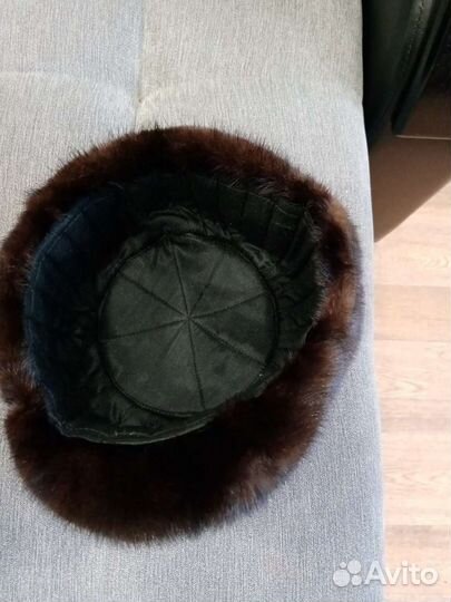 Норковая шапка мужская