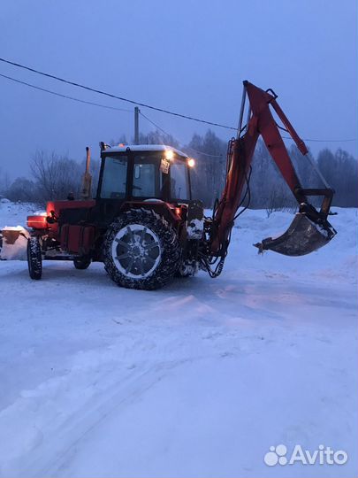 Услуги трактора экскаватора